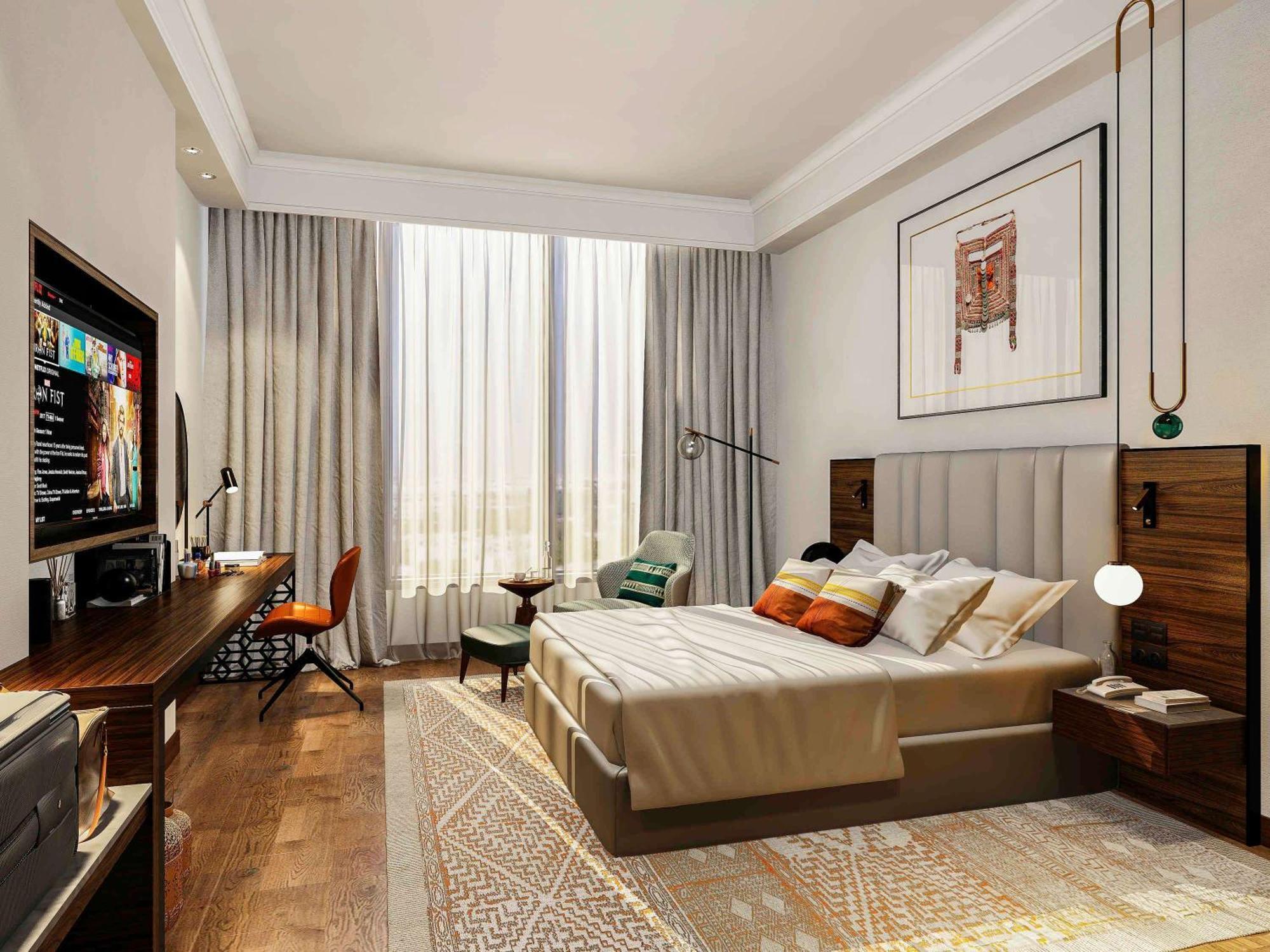 Swissotel Living Jeddah Ngoại thất bức ảnh A bedroom at the hotel